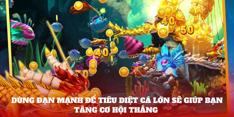 Dùng đạn mạnh để bắn cá vàng