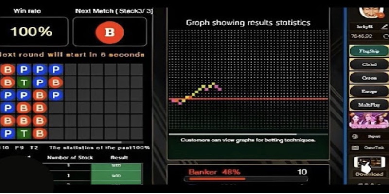 Có thể tìm được kết quả sau vài giây tải tool hack baccarat