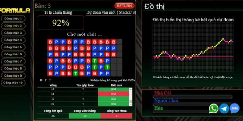 Tool robot 5.0 baccarat có khả năng phát hiện xu hướng ván cược