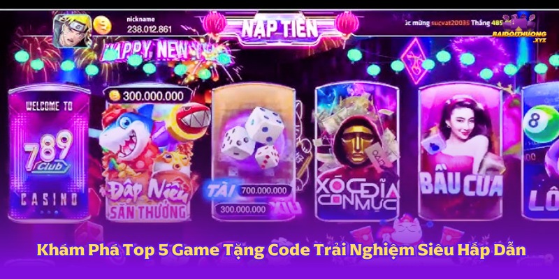 Game Tặng Code Trải Nghiệm